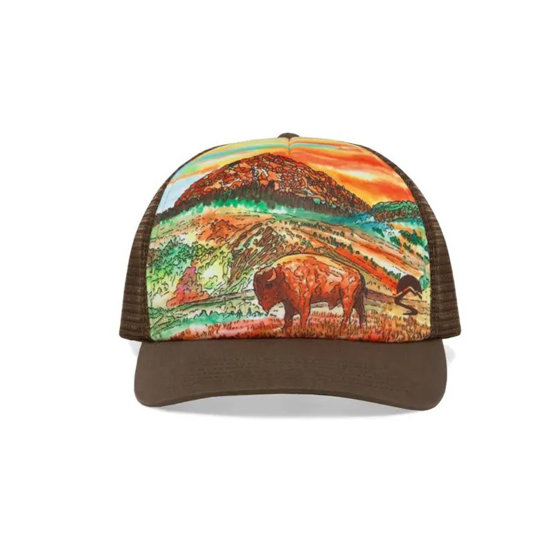 Sunday Afternoon Artist Series Trucker Cap – Bison Sunset Print 1