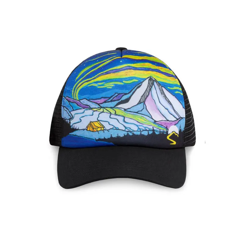 Sunday Afternoon Artist Series Trucker Cap – Northern Lights Illustration 1