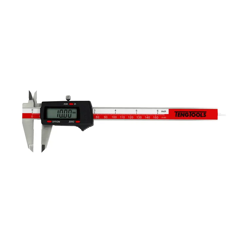 Teng Tools 150Mm Digital Caliper – Stainless Steel, Ip54 Rated, Easy-Read Display 1