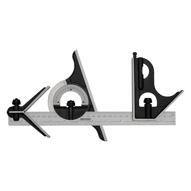 Teng Tools 300Mm Combination Square – Hardened Steel Blade, Accurate 90° And 45° Marking 1