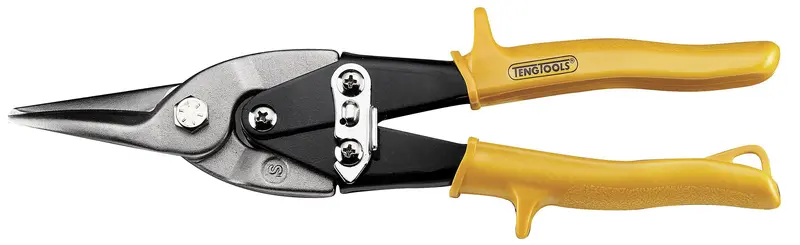 Teng Tools 490W Straight-Cut High-Leverage Tin Snips – Optimized For Sheet Metal And Hvac Work 1