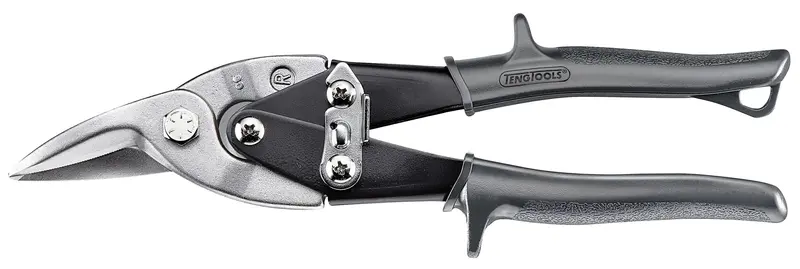 Teng Tools 491W High-Leverage Tin Snips – Straight And Right-Cut, Forged Steel Construction 1