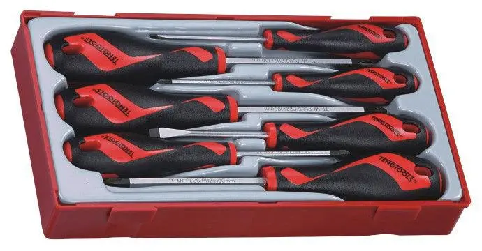 Teng Tools Tt917N 7-Piece Flat, Phillips, And Pozidriv Screwdriver Set 1