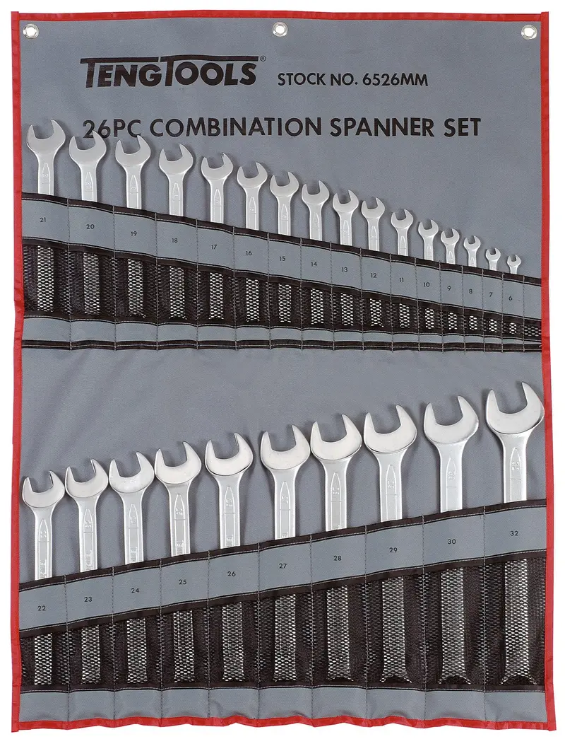 Tengtools 6526Mm 26-Piece Metric Combination Wrench Set 1