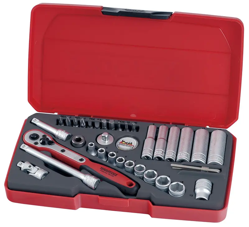 Tengtools T1436 36-Piece 1/4" Drive Socket Set 1