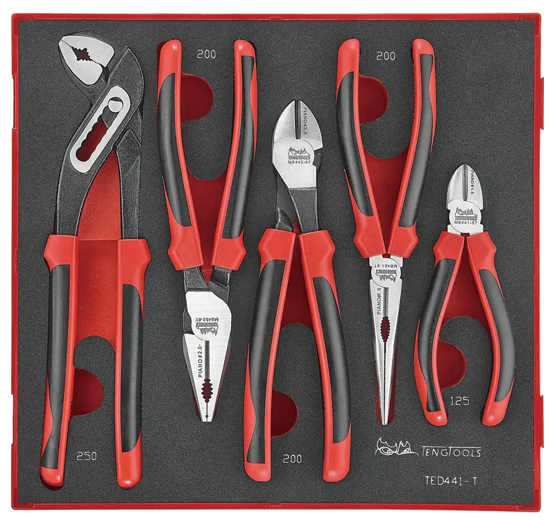 Tengtools Ted441-T Premium Plier Set – 8-Piece Assortment 1