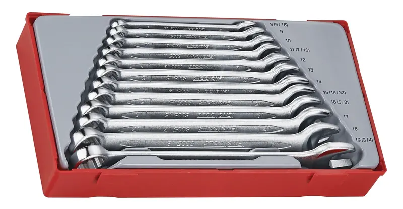 Tengtools Tt1236 12-Piece 12-Point Metric Combination Spanner Set – Chrome Vanadium Steel 1