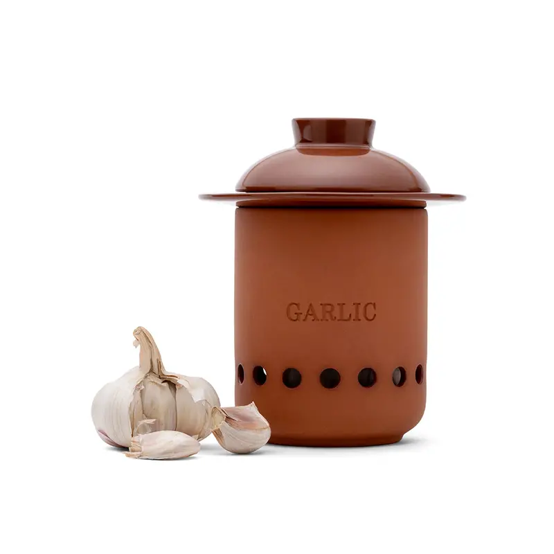 Terracotta Garlic Keeper With Natural Aeration 1