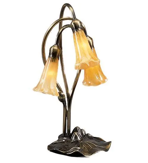 Three-Light Pond Lily Accent Table Lamp 1