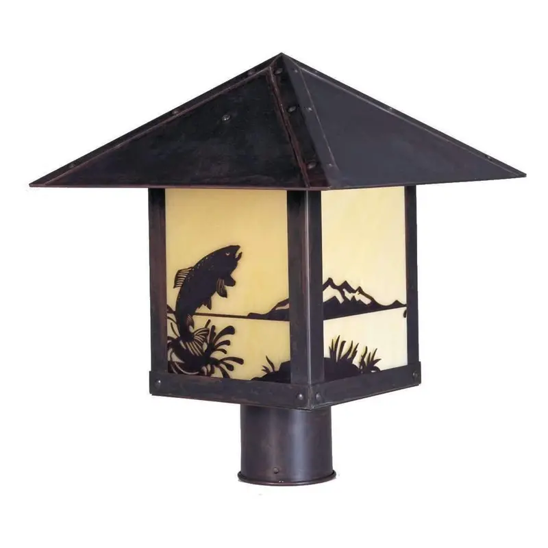 Timber Ridge Exterior Post Mount Lantern 1