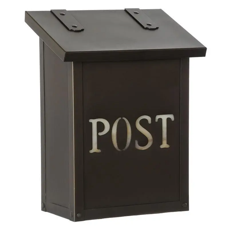 Traditional Vertical Mailbox With Post Label 1