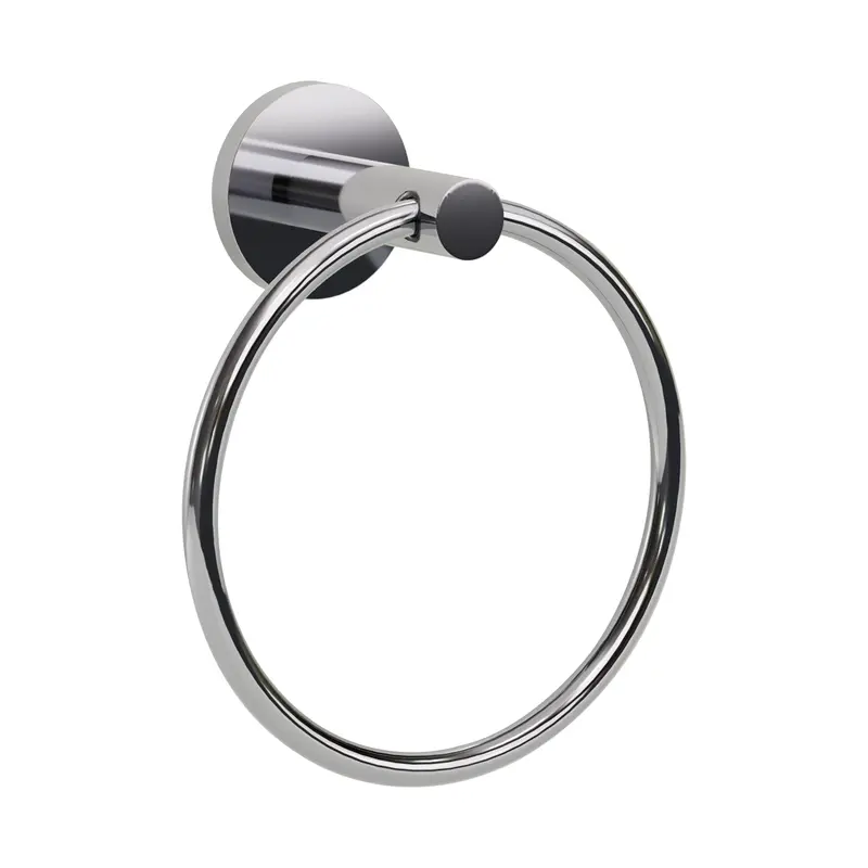 Tring R4 Contemporary Ring Towel Bar In Polished Stainless Steel 1