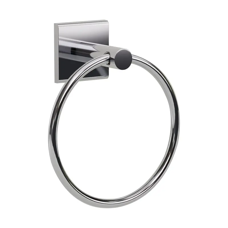 Tring R5 Contemporary Ring Towel Bar In Polished Stainless Steel 1