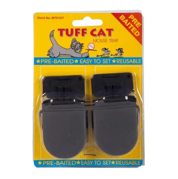 Tuff Cat Mouse Trap – Pre-Baited Dual-Pack For Effective Rodent Control 1