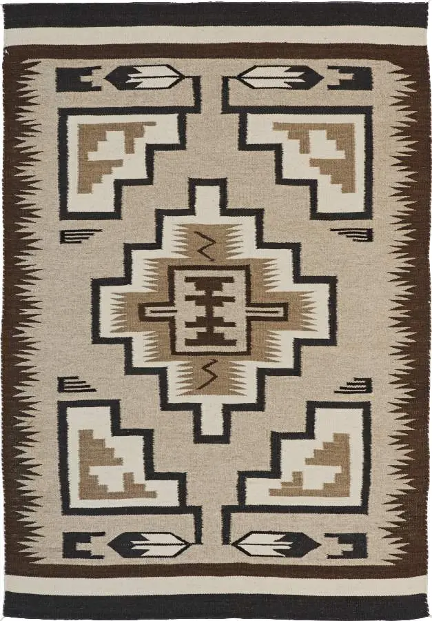 Two Grey Hills #1 Navajo Rug – Time-Honored Technique, Hand-Knotted Wool 1