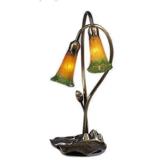 Two-Light Pond Lily Accent Table Lamp 2