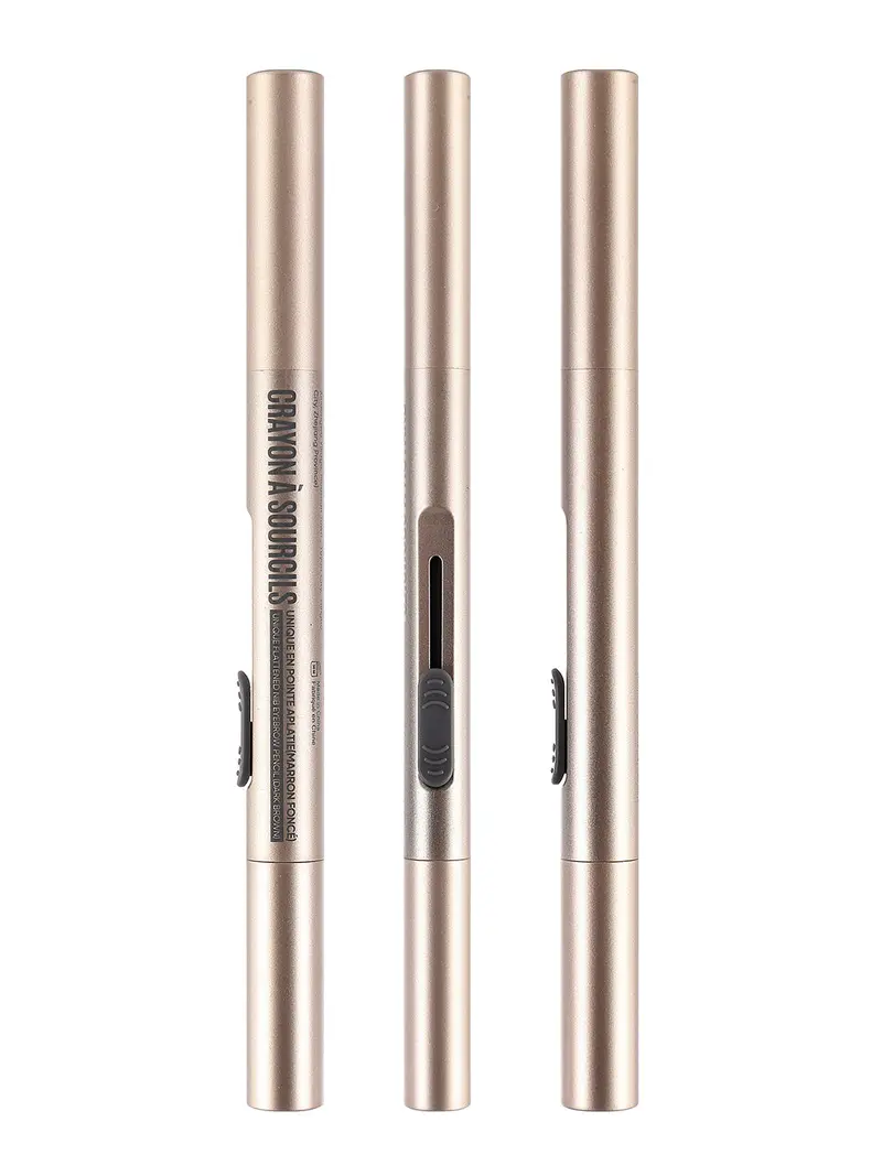 Unique Flattened-Tip Eyebrow Pencil – Dark Brown 1