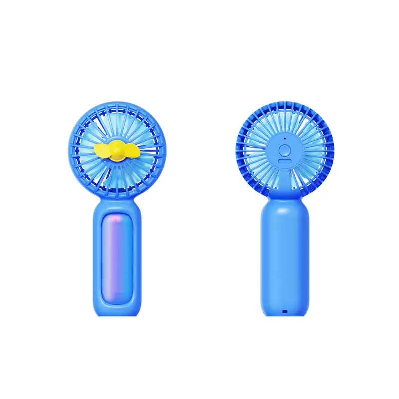Vibrant Handheld Fan – Ocean Blue 1