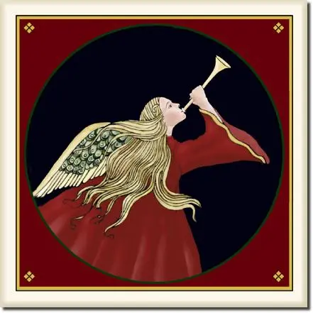 Victorian Angel 6X6 Decorative Ceramic Tile 1