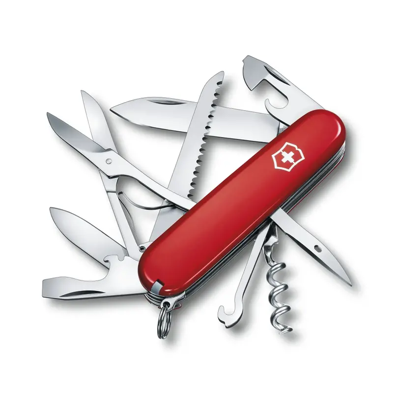 Victorinox Huntsman Red Textured-Blister Packaging 1