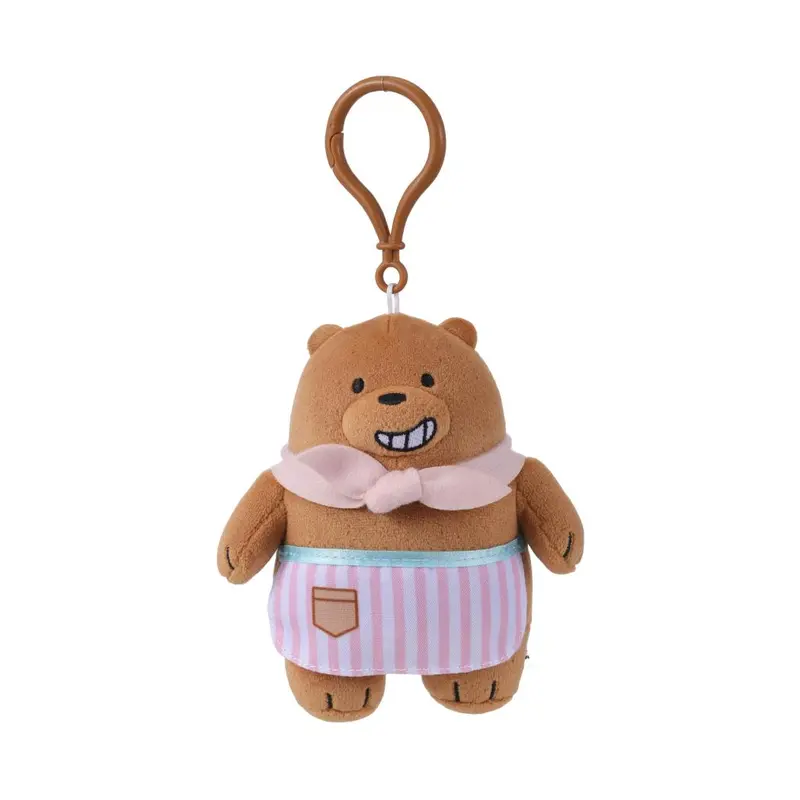We Bare Bears Baking-Themed 4-Inch Grizz Plush Pendant 1