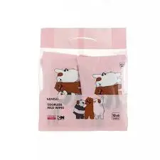 We Bare Bears Mild Unscented Wipes – 10-Count Travel-Friendly Pack 1
