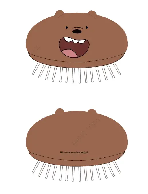 We Bare Bears Seaside Festival Massage Brush – Grizz Edition 1
