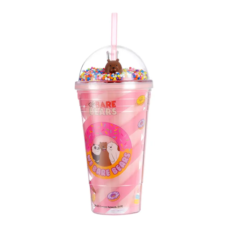 We Bare Bears Stainless Steel Tumbler – 480Ml, Rose Pink 1