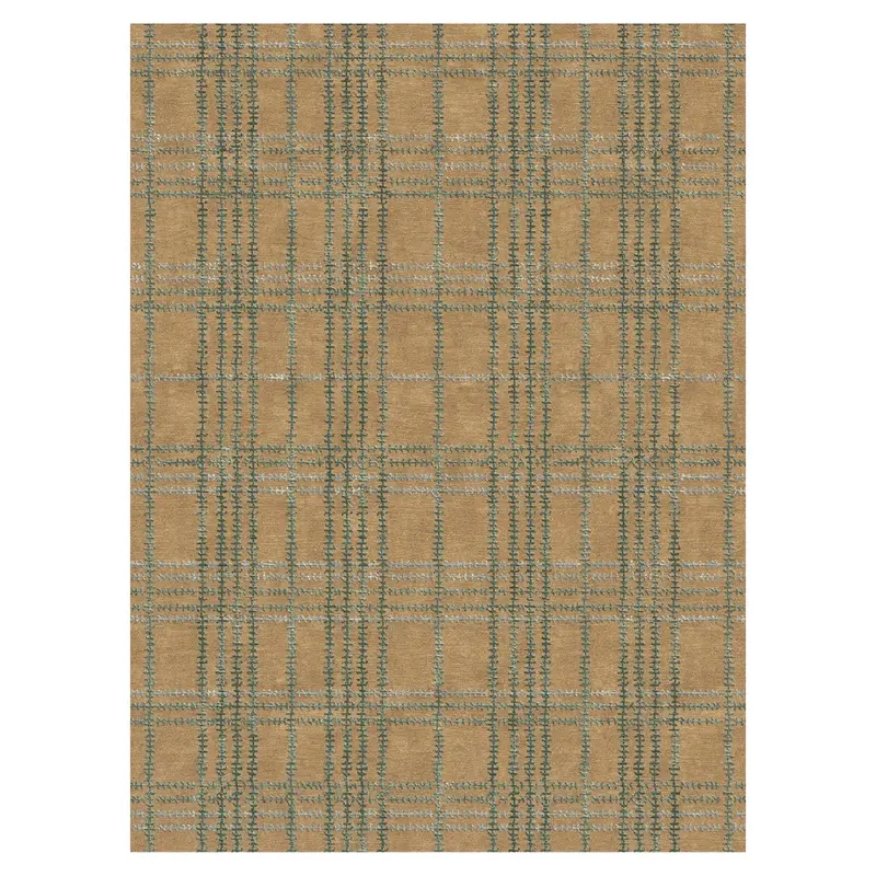 Whipstitch Wool Rug – Modern Stickley-Inspired Pattern 1