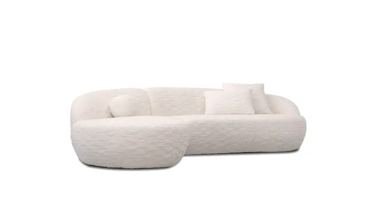 Whirl Lapin Snow Sectional Sofa – Left-Facing Chaise, 2-Piece 1