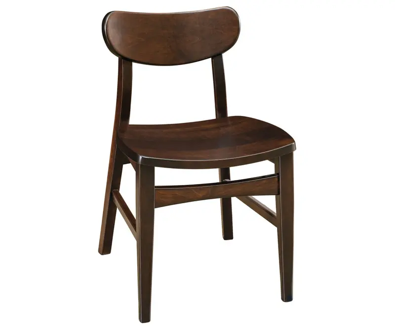 Wilton Industrial-Chic Side Chair With Black Metal Frame 1