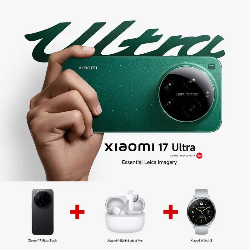 Xiaomi 17 Ultra Paired With Buds 8 Pro And Watch 2 – Premium Bundle 1