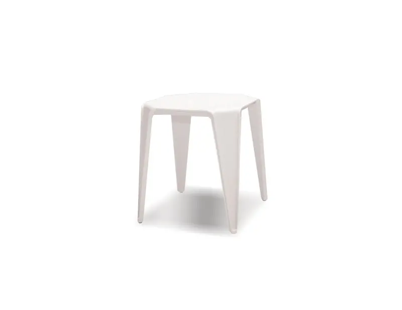 Yatta White Minimalist End Table 1