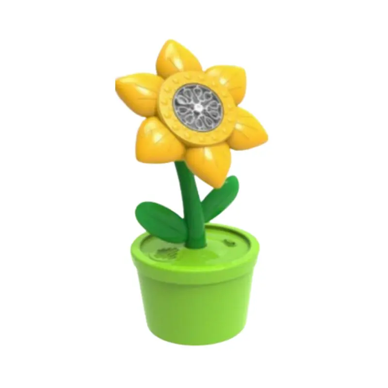 Yellow Sunflower-Shaped Electric Bubble Blower Machine 1