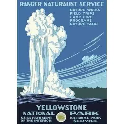 Yellowstone National Park Vintage-Style Poster 1