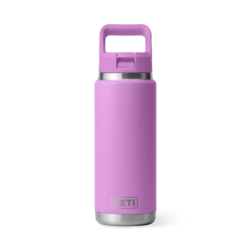Yeti Rambler 26 Oz Vacuum-Insulated Water Bottle With Matching Straw Lid 1