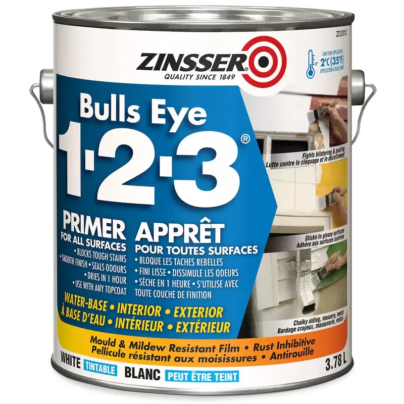 Zinsser Bulls Eye 1-2-3 Water-Based Interior Primer 1