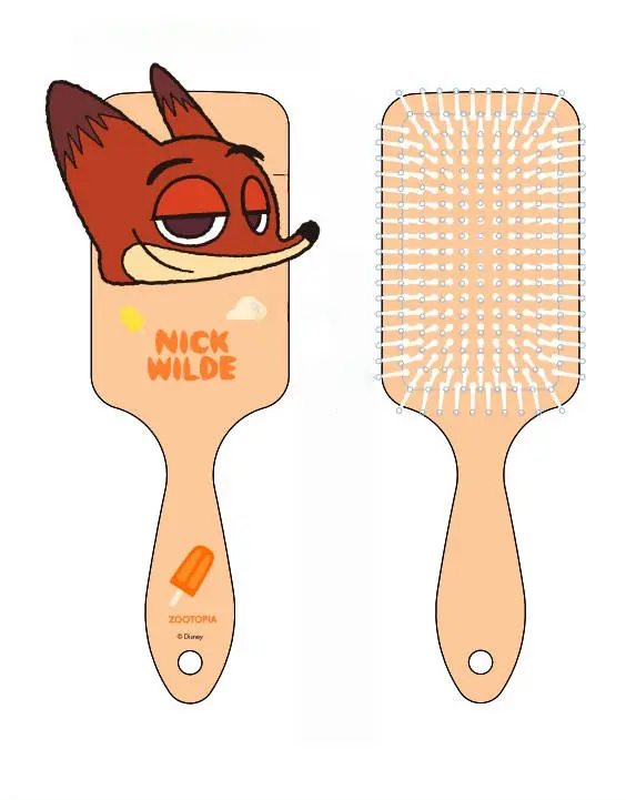 Zootopia-Themed Cushion Massager Brush – Nick Character Design 1