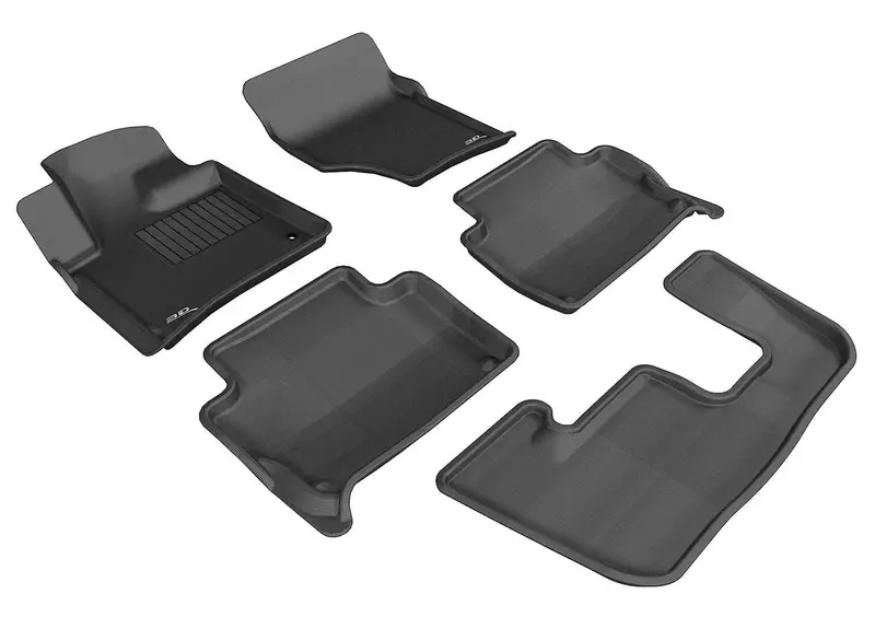 3D Maxpider Kagu Premium Black Floor Mat Set – 5-Piece Custom Fit For Suvs And Trucks 1