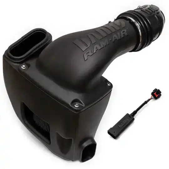 Banks Power Cold Air Intake System – Ram-Air Design With Dry Red Filter And Black Tube 1