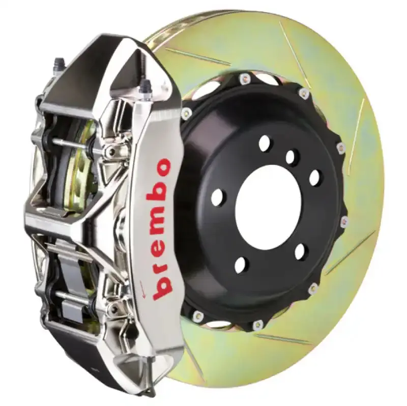 Brembo 95–98 Porsche 993 C2/C4/C4S/Turbo Front Big Brake Kit – 6-Piston Calipers, 380X32Mm Two-Piece Slotted Rotors (Nickel Finish) 1