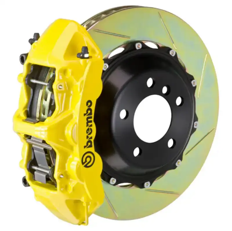 Brembo Gt Front Brake Kit – 6-Piston Calipers & Slotted Rotors For Mitsubishi Lancer Evo X (2008–2015) 1