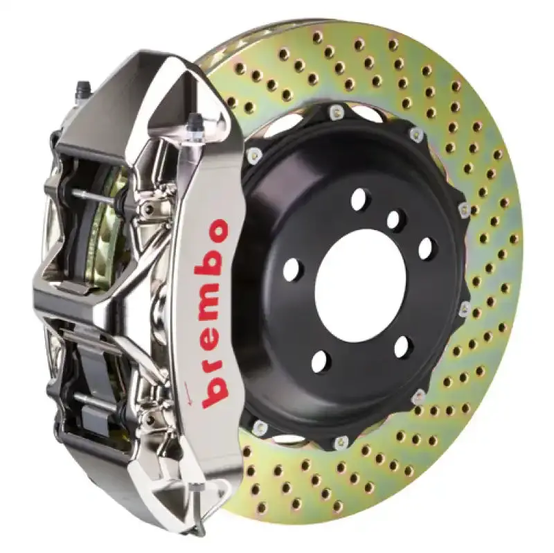Brembo Gtr Big Brake Kit For Mercedes C-Class – Front 6-Piston Calipers With Drilled 355X32 Rotors 1