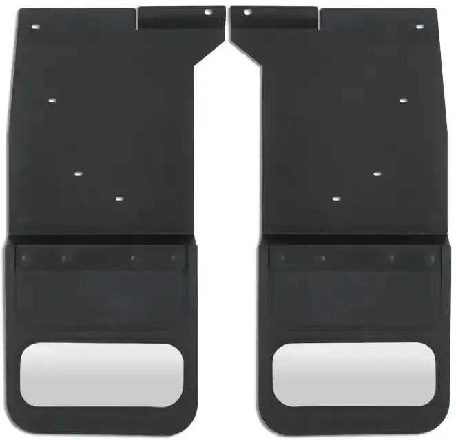 Cloud-Rider 808-1204R Custom Kickback Mudflaps – Rear Pair With Inserts For 2015–2019 Chevrolet Silverado 2500/3500 1
