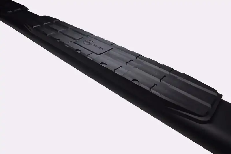 Enthuze Blackout Series Side Bars – 4-Inch Stainless Steel Step Rails With Matte Black Powder-Coated Finish 1