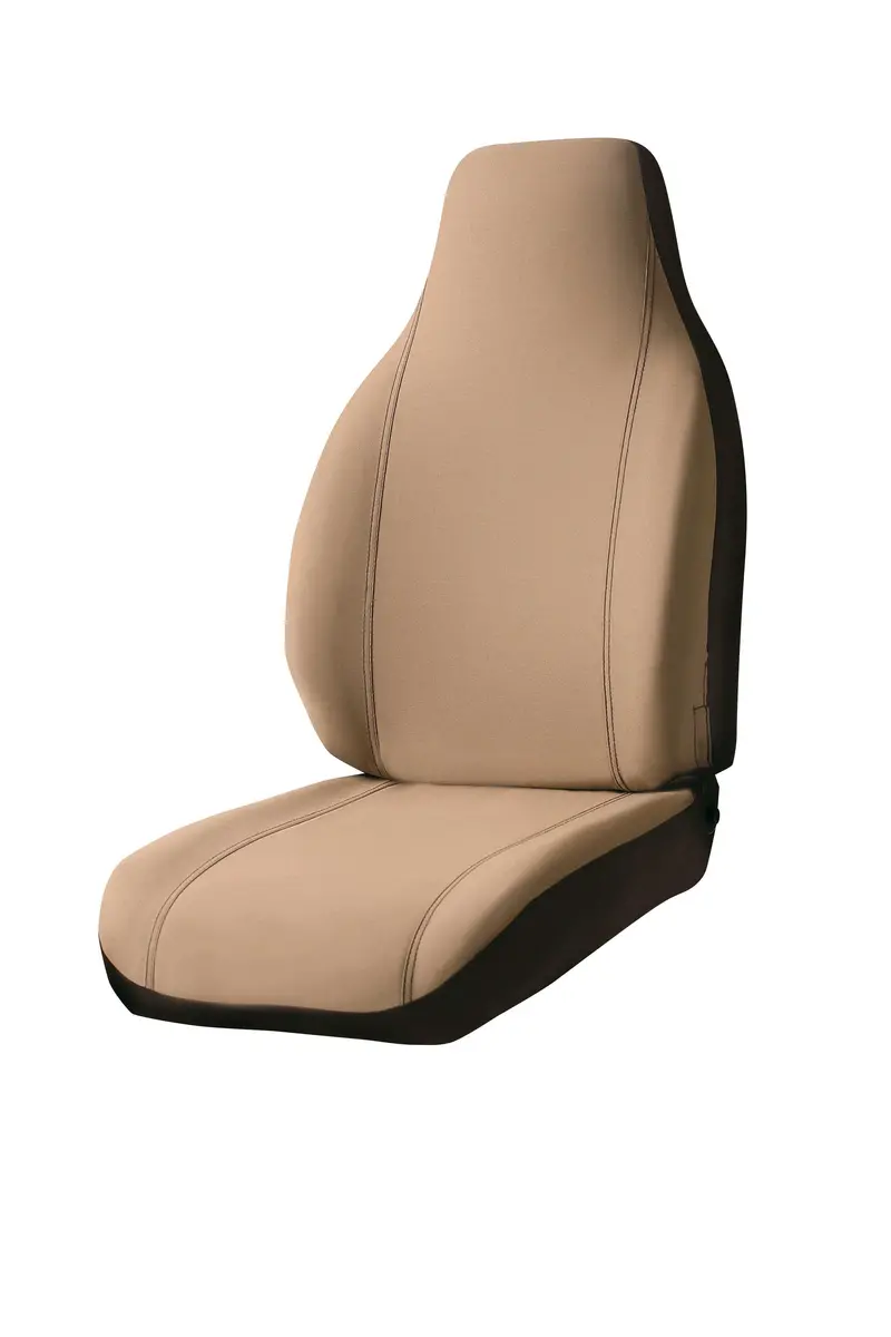 Fia Sp80 Series Taupe Poly Fabric Seat Cover Set 1