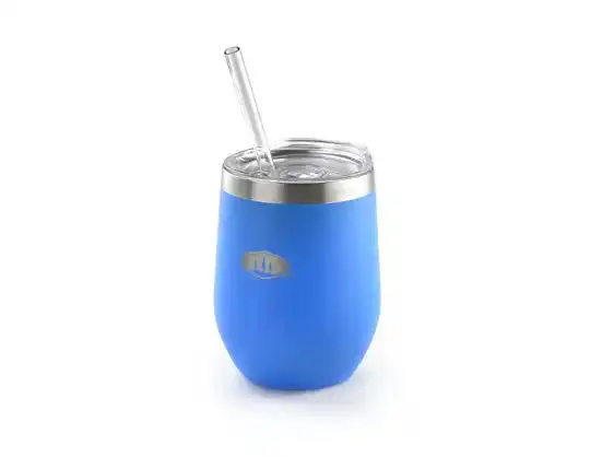Glacier Stainless Steel Blue Aster Tumbler – 12 Oz Insulated Drinkware 1