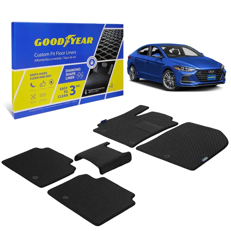 Goodyear Diamondtread Custom Floor Liners – All-Weather Protection With Textured Diamond Pattern 1
