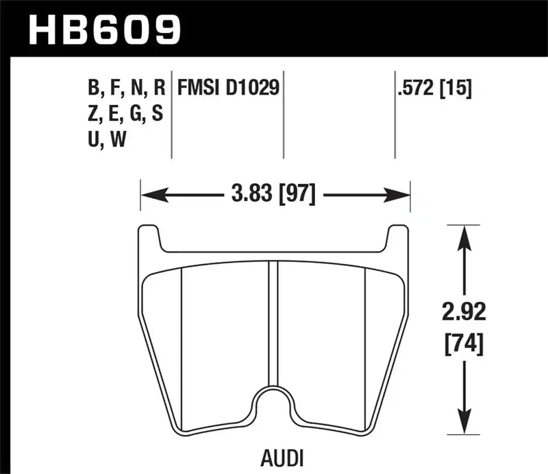 Hawk Performance Hb609N.572 Hp Plus Brake Pads – High-Performance Ceramic Disc Pads 1