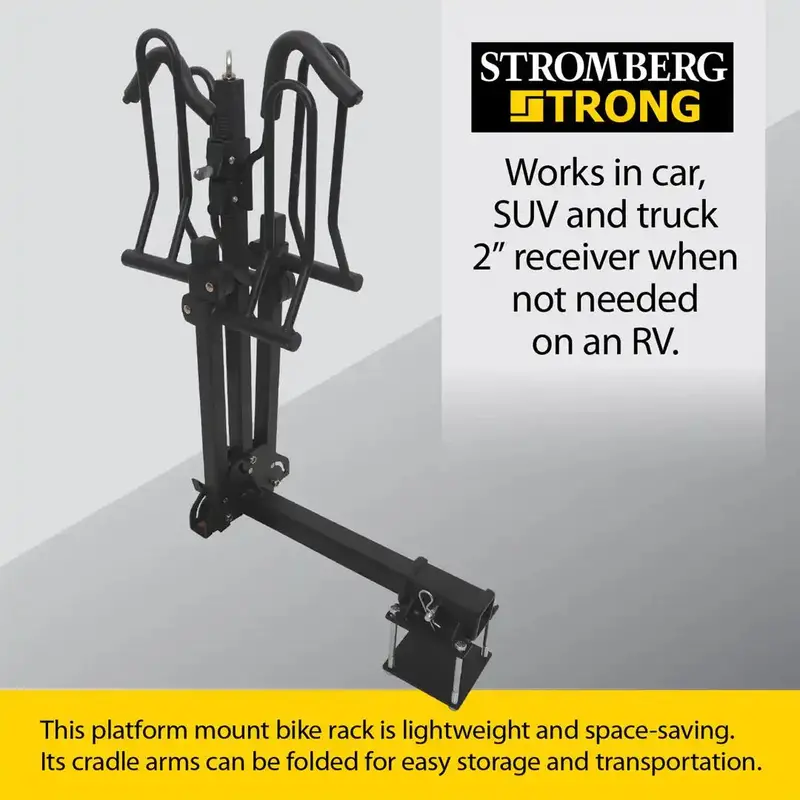 Heavy-Duty Platform-Style Two-Bike Carrier – Universal Mounting For Suvs And Trucks 1